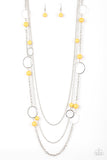 Paparazzi Necklace - Beachside Babe - Yellow