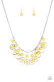 Paparazzi Necklace - Really Rococo - Yellow