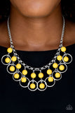 Paparazzi Necklace - Really Rococo - Yellow