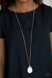 Paparazzi Necklace - Nightcap and Gown - Gold