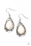 Paparazzi Earring - Abstract Anthropology - White