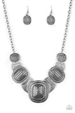 Paparazzi Necklace - Prehistoric Powerhouse - Silver