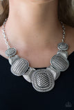 Paparazzi Necklace - Prehistoric Powerhouse - Silver