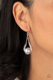 Paparazzi Earring - HEADLINER Over Heels - Silver
