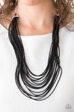 Paparazzi Necklace - Peacefully Pacific - Black