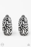 Paparazzi Earring - Couture Collision - Silver Clip-On