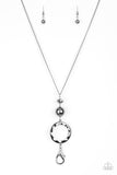 Paparazzi Necklace - Bold Balancing Act - Black Lanyard