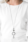 Paparazzi Necklace - Bold Balancing Act - Black Lanyard