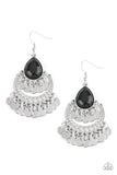Paparazzi Earring - Bodaciously Boho - Black