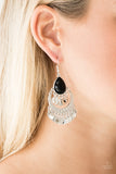 Paparazzi Earring - Bodaciously Boho - Black