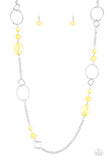 Paparazzi Necklace - Very Visionary - Yellow