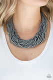 Paparazzi Necklace - The Show Must CONGO On! - Silver