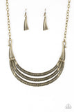 Paparazzi Necklace - Primal Princess - Brass