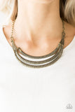 Paparazzi Necklace - Primal Princess - Brass