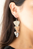Paparazzi Earring - Terra Trek - Silver