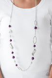 Paparazzi Necklace - All About Me - Purple