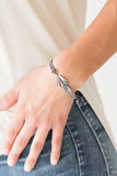 Paparazzi Bracelet - Faster Than FLIGHT - Silver
