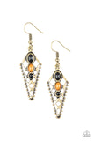 Paparazzi Earring - Terra Territory - Brass