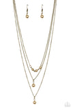 Paparazzi Necklace - High Heels and Hustle - Brass