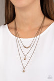 Paparazzi Necklace - High Heels and Hustle - Brass