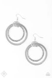 Paparazzi Earring - East End Edge - Silver