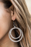 Paparazzi Earring - East End Edge - Silver