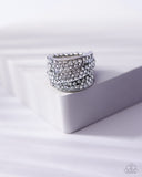Paparazzi Ring - The Millionaires Club - White Blockbuster