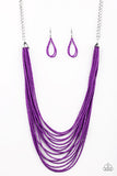 Paparazzi Necklace - Peacefully Pacific - Purple