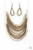 Paparazzi Necklace - Catwalk Queen - Brass