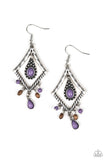 Paparazzi Earring - Southern Sunsets - Purple