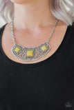 Paparazzi Necklace - Feeling Inde-PENDANT - Yellow