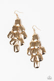 Paparazzi Earring - Contemporary Catwalk - Gold
