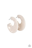 Paparazzi Earring - Tropically Torrid - White
