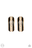 Paparazzi Earring - WEALTHY Living - Gold Clip-On