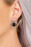 Paparazzi Earring - Dangerously Dapper - Black