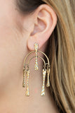 Paparazzi Earring - ARTIFACTS Of Life - Brass