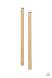 Paparazzi Earring - Head To Toe Dazzle - Gold