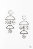 Paparazzi Earring - Incan Eclipse - Silver