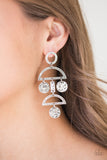 Paparazzi Earring - Incan Eclipse - Silver