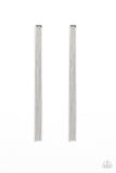 Paparazzi Earring - Head To Toe Dazzle - Silver