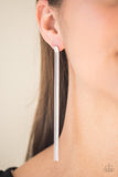 Paparazzi Earring - Head To Toe Dazzle - Silver