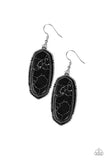 Paparazzi Earring - Stone Quest - Black