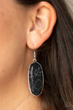 Paparazzi Earring - Stone Quest - Black