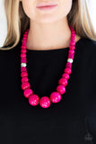 Paparazzi Necklace - Panama Panorama - Pink