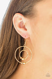 Paparazzi Earring - Center of Attraction - Gold