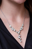Paparazzi Necklace - Five-Star Starlet - White