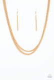 Paparazzi Necklace - Backstage Bravado - Gold