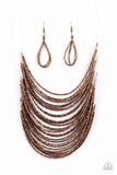 Paparazzi Necklace - Catwalk Queen - Copper