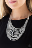 Paparazzi Necklace - Catwalk Queen - Silver