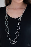 Paparazzi Necklace - Attitude Adjustment - Silver